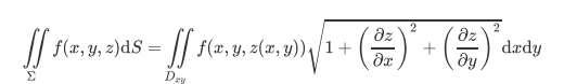 曲面积分一般形式